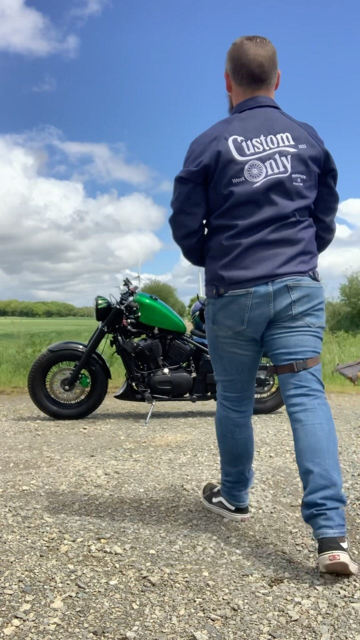 Blouson Custom Only en Jean brodé
