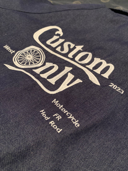 Blouson Custom Only en Jean brodé